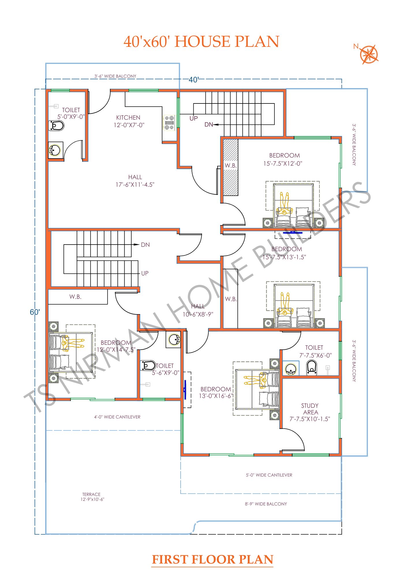 G+4 Residential Building 1
